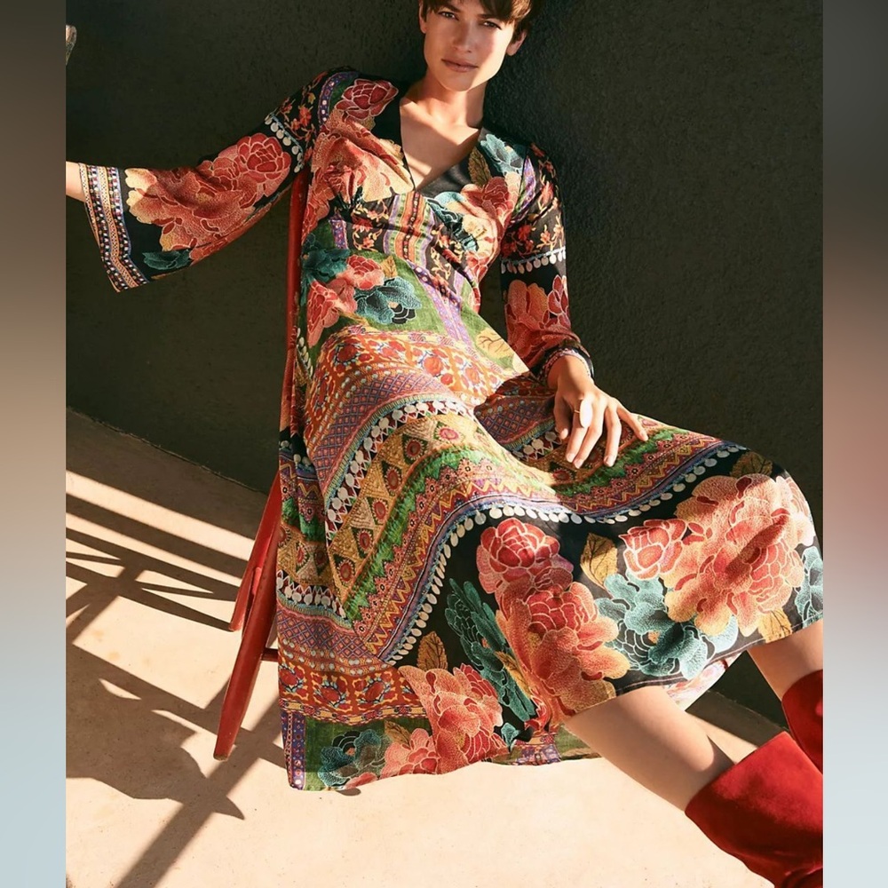FARM Rio Multicolor Floral Maxi Dress